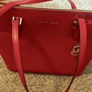 EUC Michael Kors red purse